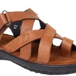 Kids Latest Fashionable Genuine Leather Lightweight | Comfortable | Cushioned Insole | Slip Resisdent Sandal For Daily And Formal Wear (Color:-Wine, Size:-13)-image-27