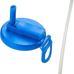UJEAVETTE Soda Can Lid with Straw Reusable Beverage Can Lid Spill Resistant Can Topper Blue-image-40
