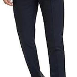 Men Neo Fit Structure Pattern Poly Viscose Blend Flat Front Formal Trouser-image-49