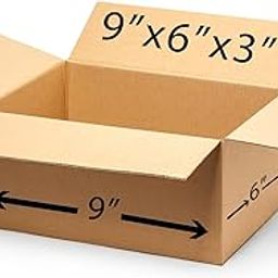 BonKaso Blueprint Premium Eco-friendly 3 Ply Corrugated Packing Box for Secure Shipping, Moving, Courier & Goods Transportation, Brown, 9x6x3 Inches - (Pack of 25)-image-90