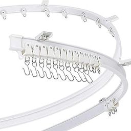 CLUB BOLLYWOOD Flexible Curtain Track slide Quietly End Caps for Bunk Bed Camper | Curtain Rods & Finials | Home & Garden | Window Treatments & Hardware | Window Treatments & Hardware-image-69