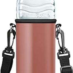 Water Bottle Carrier Bag: Premium Neoprene, Superior Insulation, Adjustable Strap. Convenient for 1000ML & 750ML Bottles for School, Home, Office, Travel, Sport, Yoga (Multicolour7)-image-46
