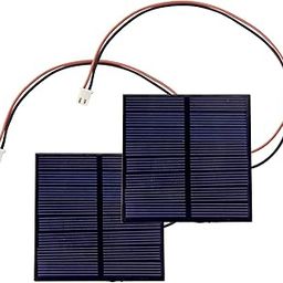 Electronicspices 2pcs 55 x 55 Mini Solar Panel 4V 100MH Wire Attached For Diy Projects kit toys-1