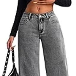 glossia Baggy Jeans for Women || Women Loose Jean Pants || Oversized Jeans for Women's || Wide Leg Jean's for Woman || Casual Jean's for Woman's || Loose Jean,s Pant for Woman (B0DTKBDJH6)-picture-12
