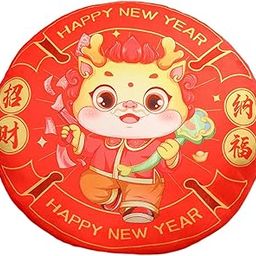 CALANDIS™ Chinese New Year Pillow Dragon Pillow Back Cushion for Living Room Car Decor Style A | Pillows | Home Dacor-image-23