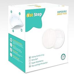 1st Step Honey Comb Lining, Super absorbant Disposable Breast Pads Nursing Breast pad (Pack of 24)-picture-12