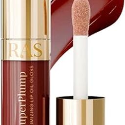 RAS Luxury Oils Hydrating 4-in-1 Super Plump Lip Oil Gloss, Balm, Plumper & Gloss with SPF 20 | Enriched with Natural Oils, Peptides & Hyaluronic Acid - Black Cherry Glow-picture-20