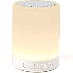 Drumstone Mini Portable Bluetooth Speaker?Wireless Stereo Speaker with Smart Touch Led Music Lamp Rechargeable Camping Lantern|Night Lights for Kids|USB Connectivity|MicroSD Card-0
