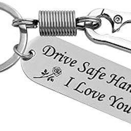 Personalize Black Laser engraved Drive safe keychain gifts for boyfriend husband valentine Friend ship day anniversary wedding gifts birthday car Key chain for loved one (HANDSOME)-picture-55