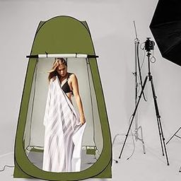 Inditradition Cloth Changing Tent for Outdoor Shooting, Pre-Wedding Shoot (1-Person, 190 cm, Green with Silver Coat Inside)-image-88