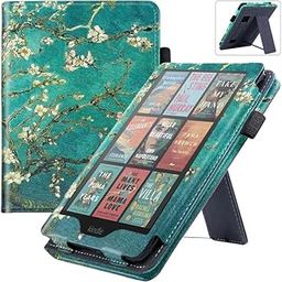 Generic PU Leather Smart Flip Protective Case Cover | Compatible with 12th Generation Kindle Paperwhite E-Readers | Slim Lightweight Design with Auto Sleep/Wake and Hand Strap-54