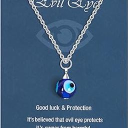 Evil Eye Necklace Sun Pendant Turkish Blue Eye Protection Lucky Necklaces Jewelry Gifts for Men Women (Sun) - Silver, Metal, other gemstones-image-9