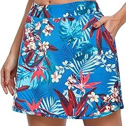 Women's Athletic Skirt Tennis Skort with Pockets Golf Skirts Workout Running Sport Skorts-image-35