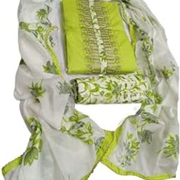 Shree Paras Creation Women Soft Cotton Salwar Suit Dress Material With (Soft Cotton Dupatta 2.25 Meters) Unstitched Traditional Suit Set-picture-42