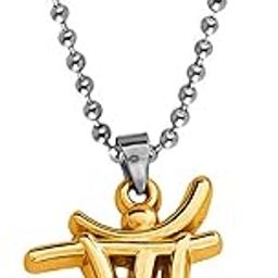 Maa Letter in Hindi,Mother Love Locket with Ball Chain Gold Zinc,Metal Pendant for Unisex-image-57