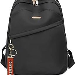 Backpack Bags for Women,School & College Bag, Black Travel Girls Quote Keychain Handbag, Stylish Latest-image-69