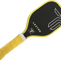 MERISHOPP® Sweet Spot Training Pickleball Paddle Long Handle Premium Pickleball Racquet Yellow | Sporting Goods | Tennis & Racquet Sports | Tennis | Racquets-image-24