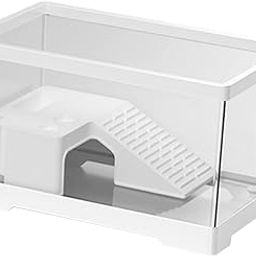 Meadawgs®Turtle Tank Bottom Drainage Terrapin Tortoise Enclosure Starter Indoor Decor Medium White|Pet Supplies | Reptile Supplies| Reptile Supplies|1 Turtle Tank-image-35