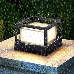 Mufasa 5 Watts LED Outdoor Gate Light Waterproof Bulkhead Modern Exterior Wall Light for Garden (Warm White) (Square, 4 Inches, Small)(Aluminium)-image-91
