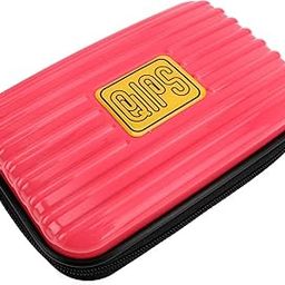 QIPS Hard Case Polycarbonate made Unbreakable and Light Weight Universal Jumbo Travel Case for Small Electronics and Accessories, Multi-Utility Case, Travel Friendly, Pink-image-1
