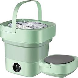 Plastic Portable Mini Washing Machine | Semi-Automatic Folding Small Load Washer 3 Modes Deep Cleaning Baby Clothes, Underwear | Compact Travel Laundry Machine | Easy to Carry (Capacity-6.5L)-image-37