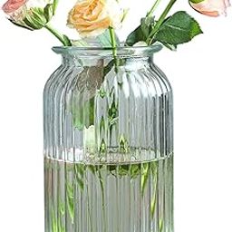 M T BROTHERS - Big Size Glass Vase for Flower Pot Flowers Home and Office Decor Living Room Bedroom Table Top Decorations, Gift, Home Decor, Bedroom, Office (Twist, Standard)-image-8