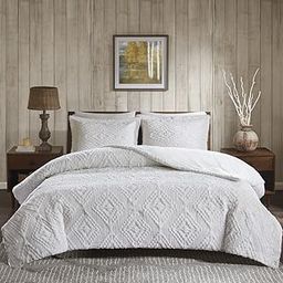 Woolrich Teton King/Cal King Size Quilt Bedding Set - Ivory, Embroidered - 3 Piece Bedding Quilt Coverlets - Ultra Soft Microfiber Bed Quilts Quilted Coverlet-image-26