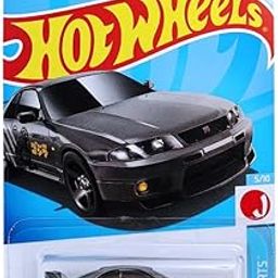 Hot Wheels Nissan Skyline GT-R BCNR33 HW J Imports for Ages 3 and Up (Grey)-86