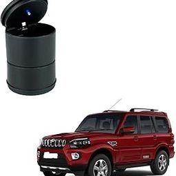 Best Black Color Car Dustbin/Ashtray (Pack of 1) Compatible with For Mahindra Scorpio 2017-12