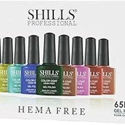 SHILLS PROFESSIONAL 65-Piece Hema Free Gel Polish Set, Soak-Off UV/LED Compatible, 7.5ml Each-image-20