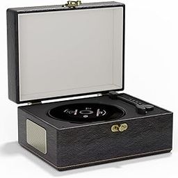 Yintiny Vintage Portable CD Player with Bluetooth Connectivity, Leather Exterior-19