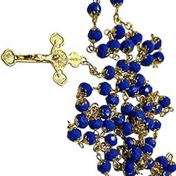 Gold plated catholic praying rosary for men women-image-54