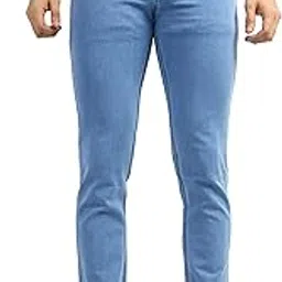 mm-21 Regular Fit Basic Denim Jeans for Men Light Blue-picture-8