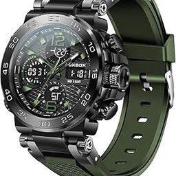 Quartz Watch for Men Waterproof Big Dial Analog Digital Sport Multifunction LED Backlight Fashion Wristwatches Stopwatch Calendar Men-image-24