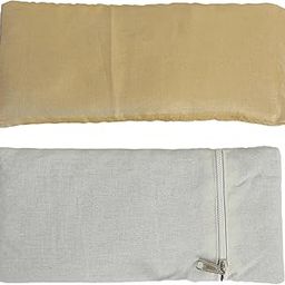 GUHYAM WORLD Eye Pillow with flax seeds and Lavendar Buds - Eye Pillow Cover for Relaxing Yoga Spa Meditation with Washable Outer for Men & Women-image-54
