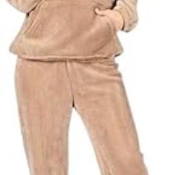 Fleece Pajamas for Women Soft Comfy Fluffy Pajamas Set Pullover Casual Pants Plush Warm Clothes for Winter Sleepwear Pack of 1-image-91