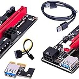 Merishopp PCI-E VER 009S 1x to 16x Graphic Extension USB 3.0 Adapter Black 2X | Computers/Tablets & Networking | Computer Cables & Connectors | Other Computer Cables-image-4