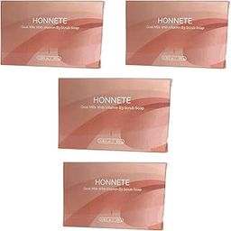 honete goat milk with vitamin b3 scrub soap all skin type 100 g pack of 4-46