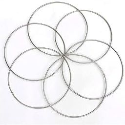 Artify | Steel Round (7inch, 8pcs) Stainless Metal Ring | Metal Hoops for Dream Catcher and Crafts - Pack of 8-image-47