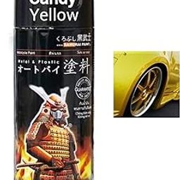 Samurai Kurobushi Spray Paint 1K 1Star #Y016*- CANDY YELLOW (D-I-Y Do It Yourself)- 400ml-image-92