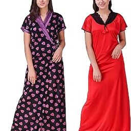 Full Robe and Full Night Gown Set - Pack of 2-image-43