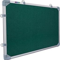Eduway 1.5x2 Feet Notice Board/Pin Up Board/Bulletin Board/Display Board/Soft Board with High Resilience Foam Fabric for School, Office, Home with (20 Push-Up Pins)` (Green- 41x59 Cms.)-image-5