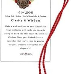 4 Mukhi Rudraksha Nepali Rudraksha with Cotton Dori-image-89