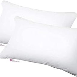 Casa Copenhagen Hotel Quality Premium Polyester Fibre Bed Pillow | Pillow 16 inch x 24 inch | Pillow, Cushion, Cushions for Sofa, Cushion Pillow, Sofa Pillow, Pillows for Bed, Pack of 2 - White-image-67
