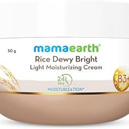 Mamaearth Rice Dewy Bright Light Moisturizing Cream With Rice Water & Niacinamide For Glass-Skin 50G |Face, Hands & Body | 24H Long-Lasting Moisturization | Non-Greasy Quick Absorbing, All Skintypes-image-29