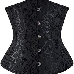 black corset top Underbust Corset Body Shapewear Women Erotic Lingerie-image-32