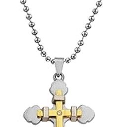 Christmas Gift Lord Holy Jesus Christ Crucifix Cross Locket Gold Stainless Steel 01 Necklace Pendant for Men and Women-image-85
