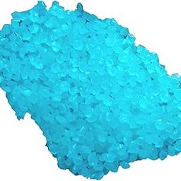UJEAVETTE 3-5mm Resin Glow in A Dark Pebbles Rocks Sand Accessory for Potted Plant Decor Light Blue 50g-image-78