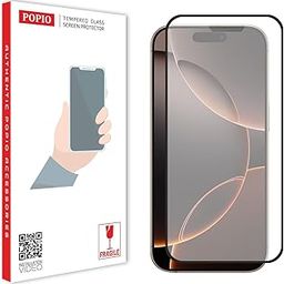 POPIO Matte Gaming Tempered Glass Compatible for iPhone 16 Pro (Black) Edge to Edge Coverage with Easy Installation kit-picture-25
