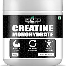 End2End Nutrition Micronised Creatine Monohydrate Powder | 33 Servings | Rapid Absorption Pre/Post Workout Supplement for Muscle Gain & Recovery - 100 gram (Unflavoured)-34